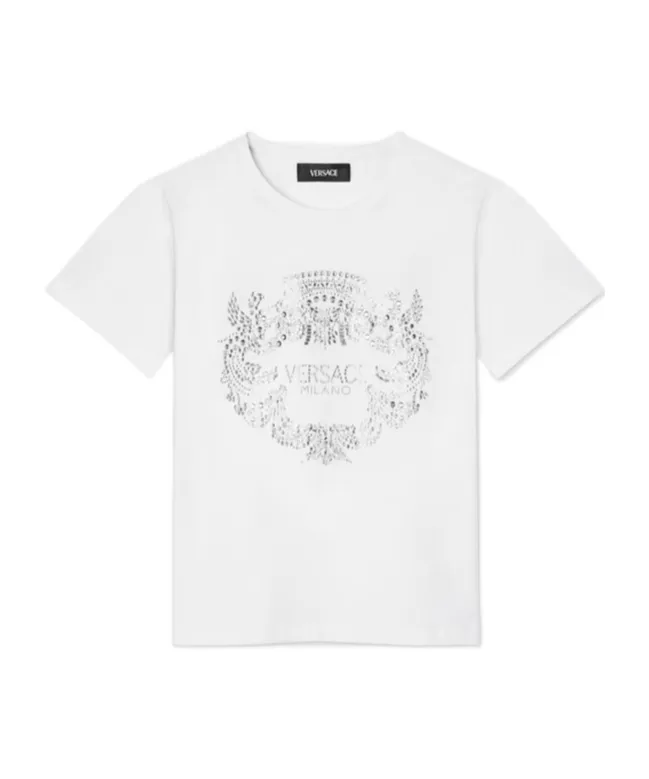 Crystal-Embellishment T-Shirt
