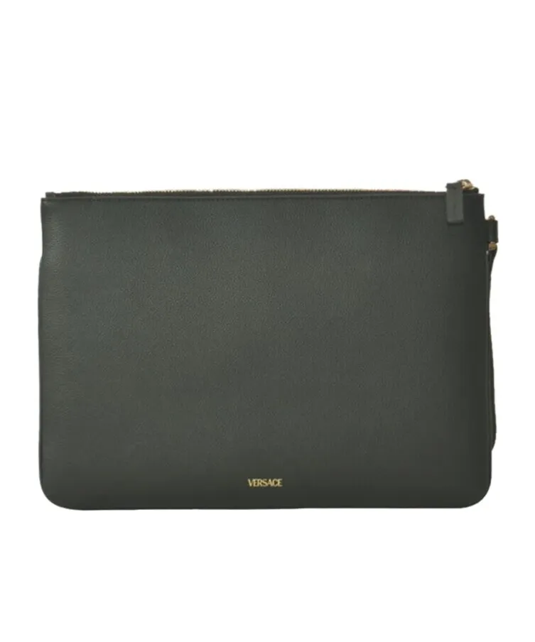 Medusa Head-Embellishment Clutch Bag