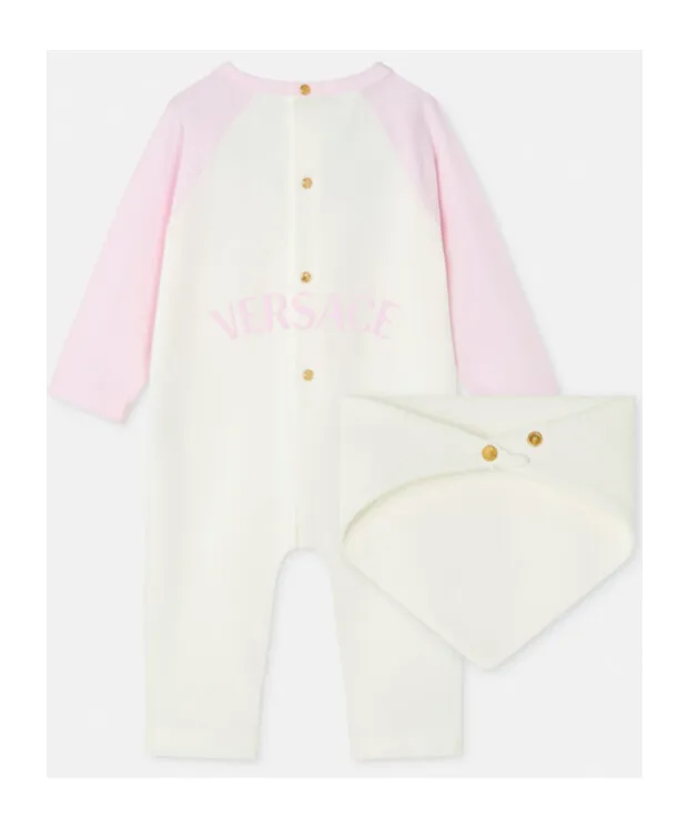 Medusa Printed Onesie And Scarf Set