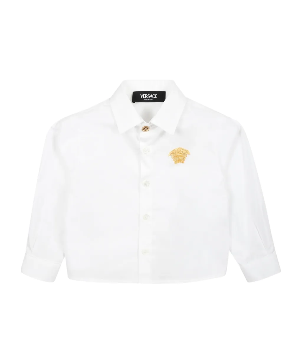 Medusa Embroidered Baby Shirt