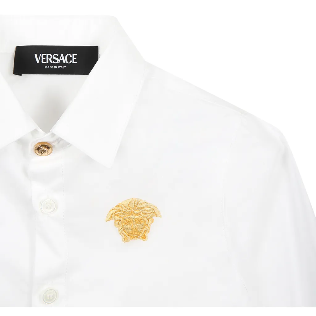 Medusa Embroidered Baby Shirt