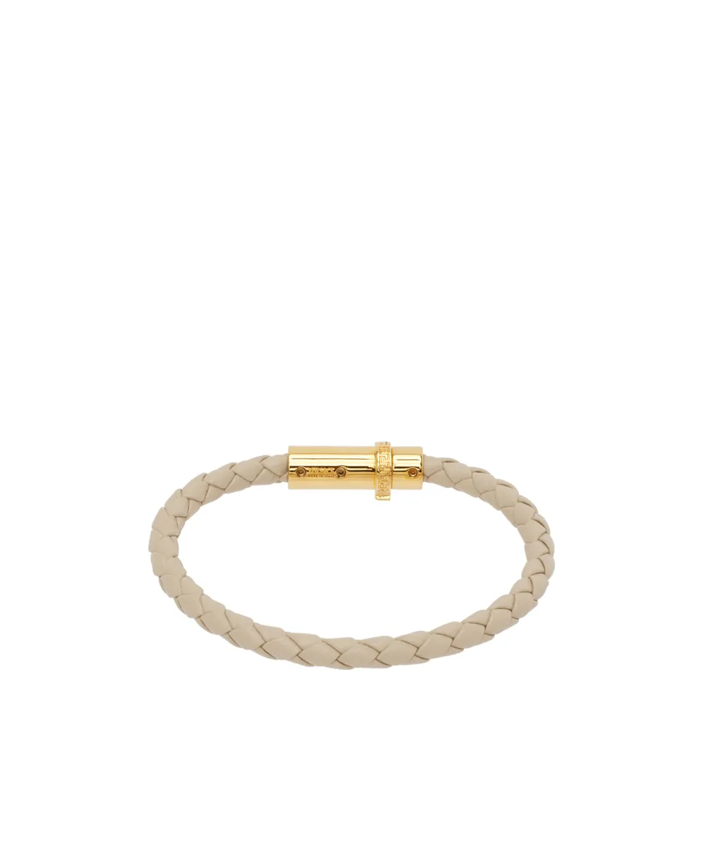Medusa Braided Leather Bracelet