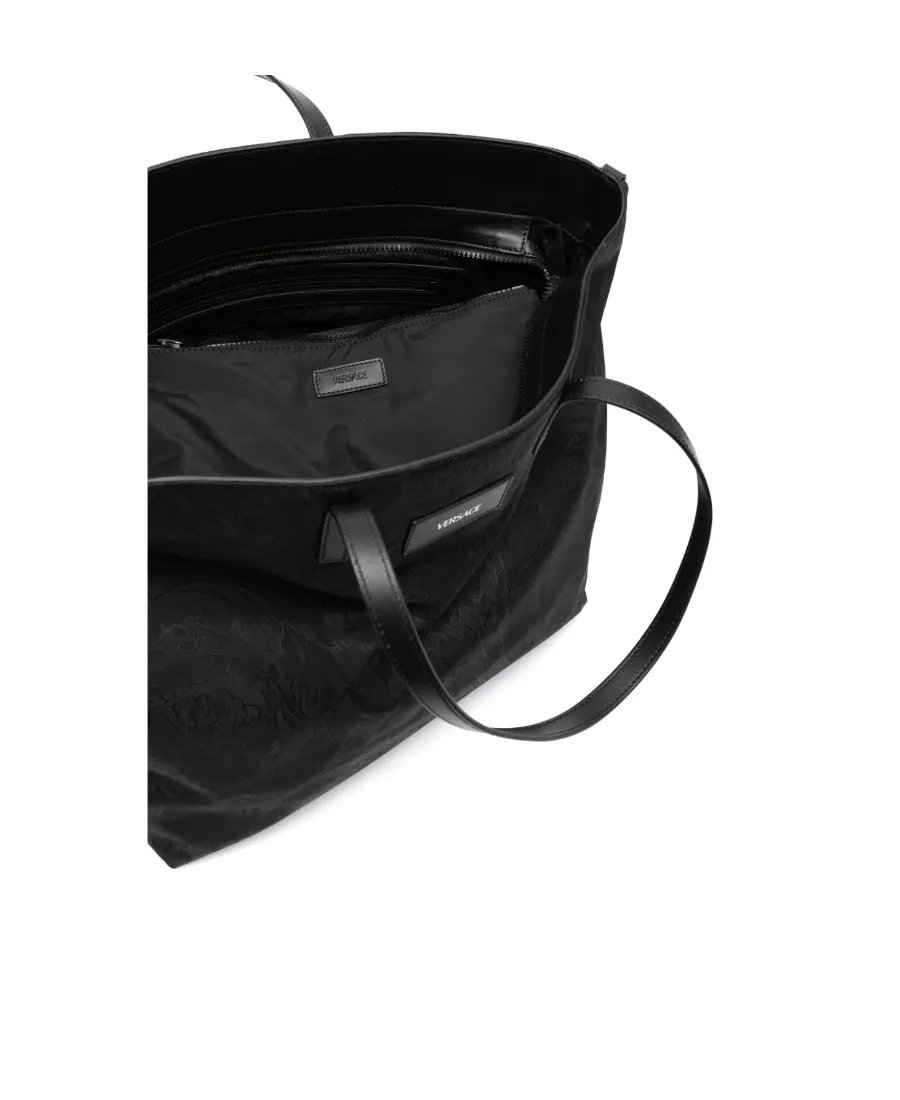 Barocco Logo Patch Changing Bag