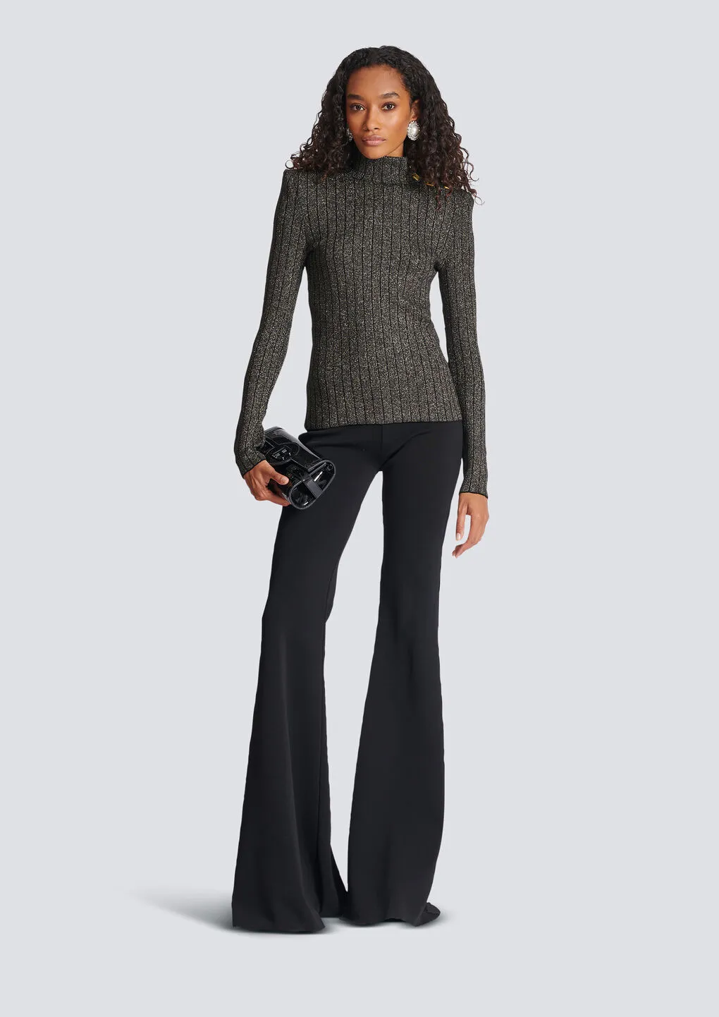 Rib-Knit Long-Sleeved Jumper