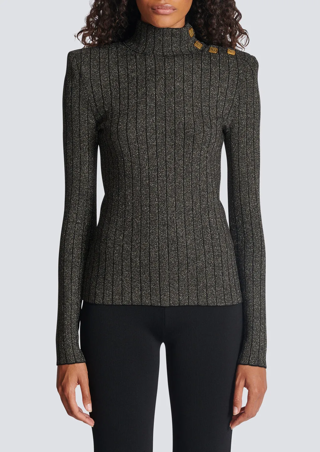 Rib-Knit Long-Sleeved Jumper