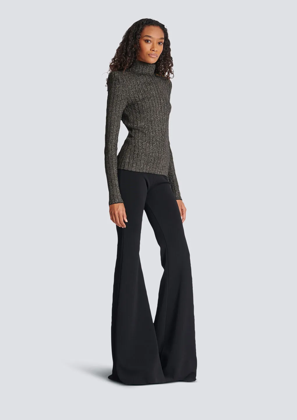 Rib-Knit Long-Sleeved Jumper
