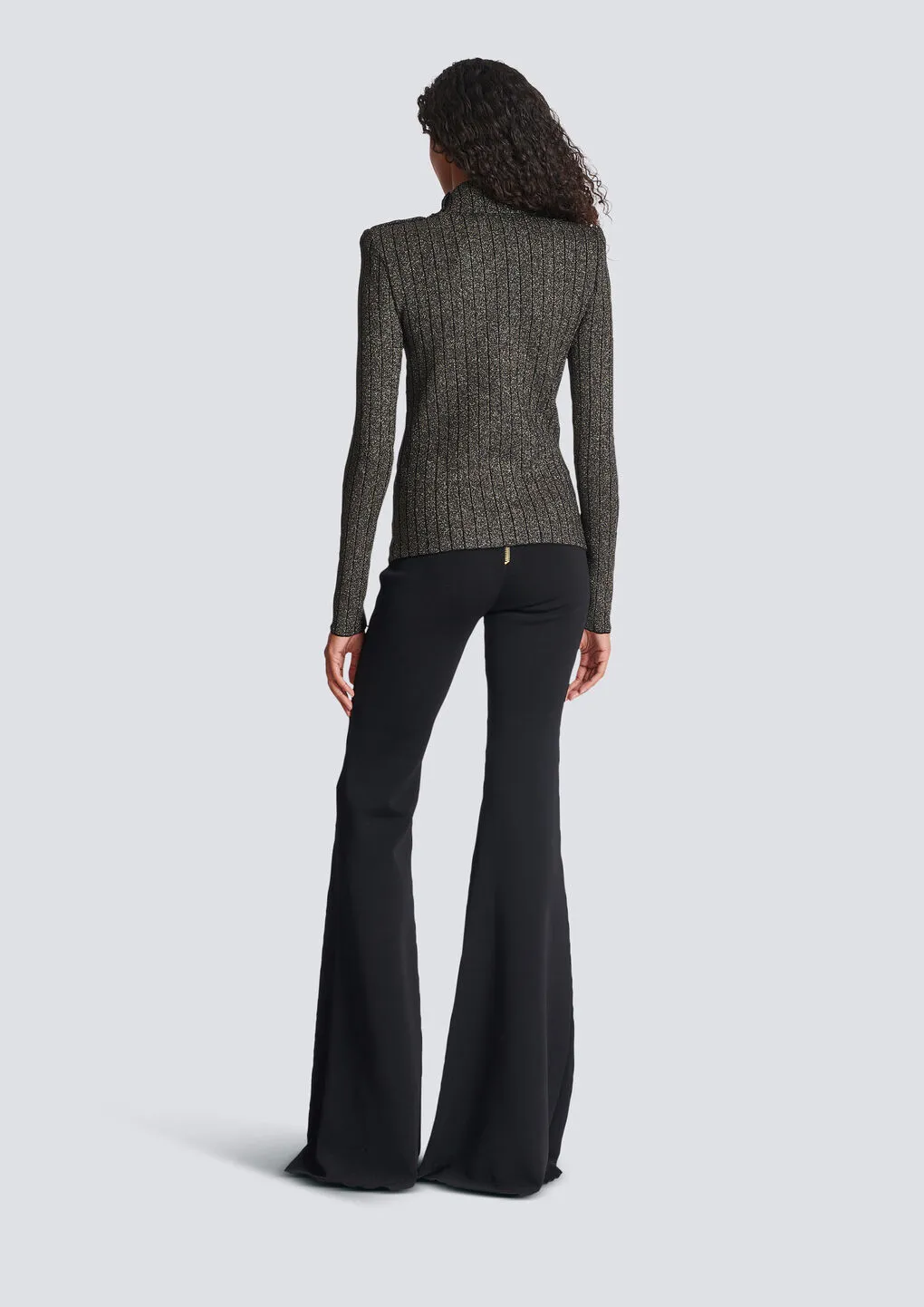 Rib-Knit Long-Sleeved Jumper