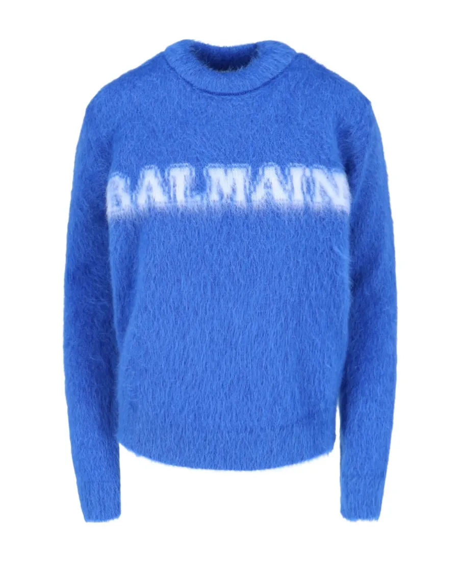 Logo Jacquard Crewneck Knitted Jumper