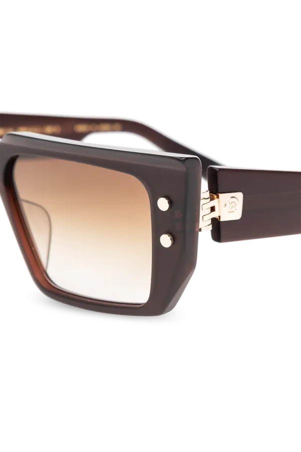 Balmain Eyewear Rectangle Frame Sunglasses
