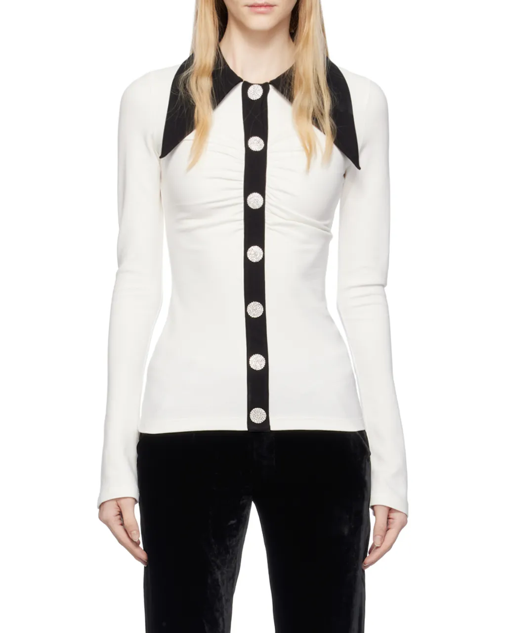 Jersey Shirt-Effect Polo