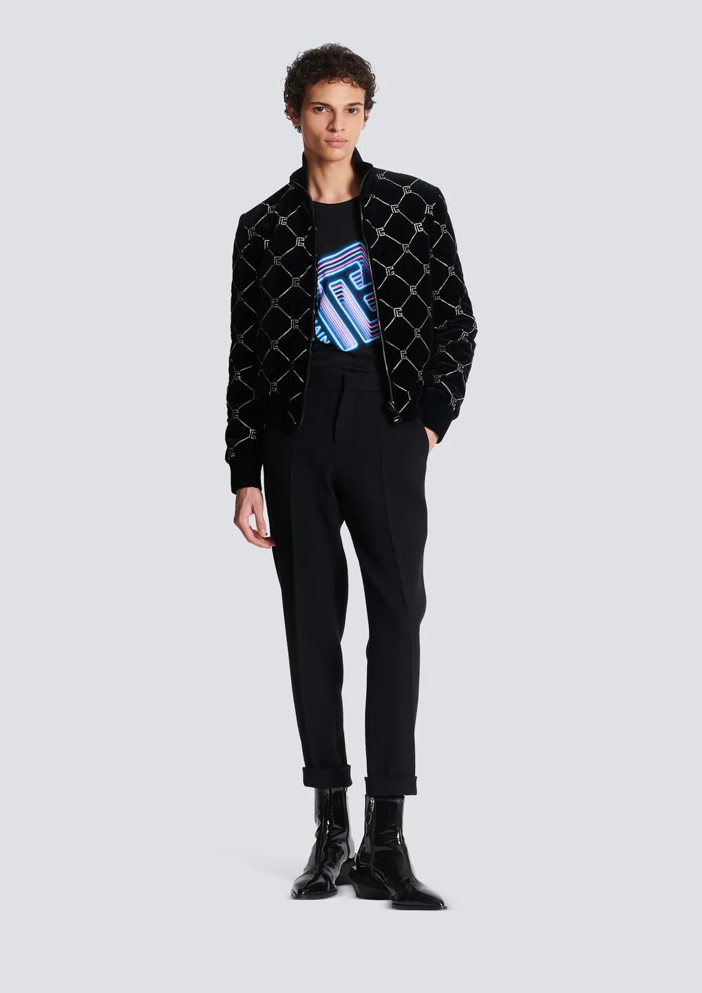 Crepe Straight-Cut Trousers
