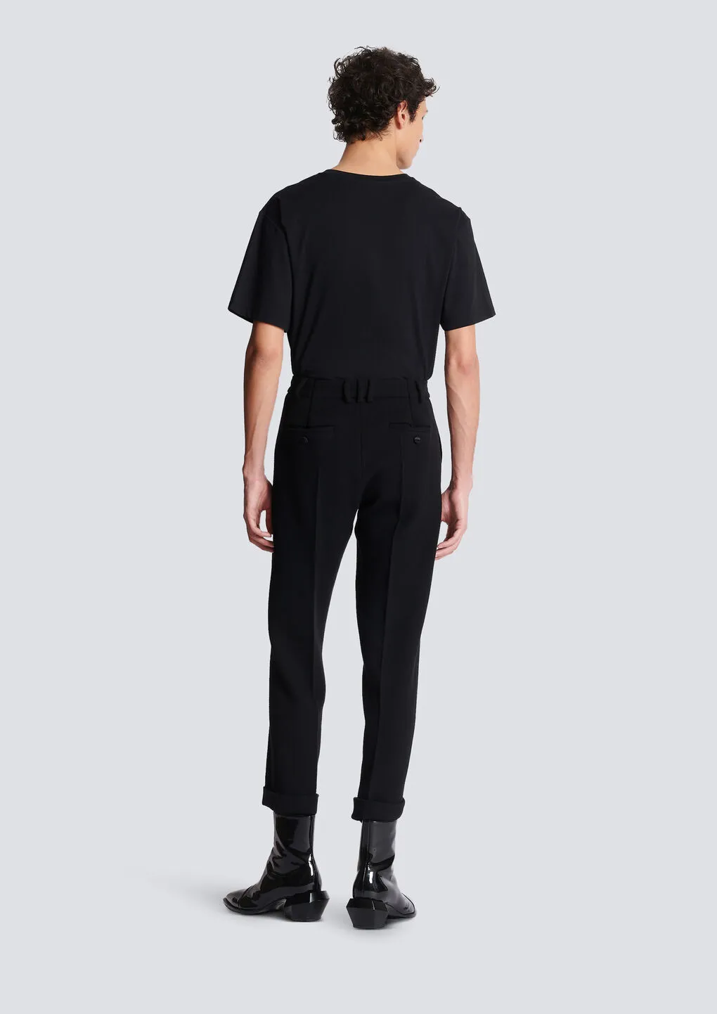 Crepe Straight-Cut Trousers