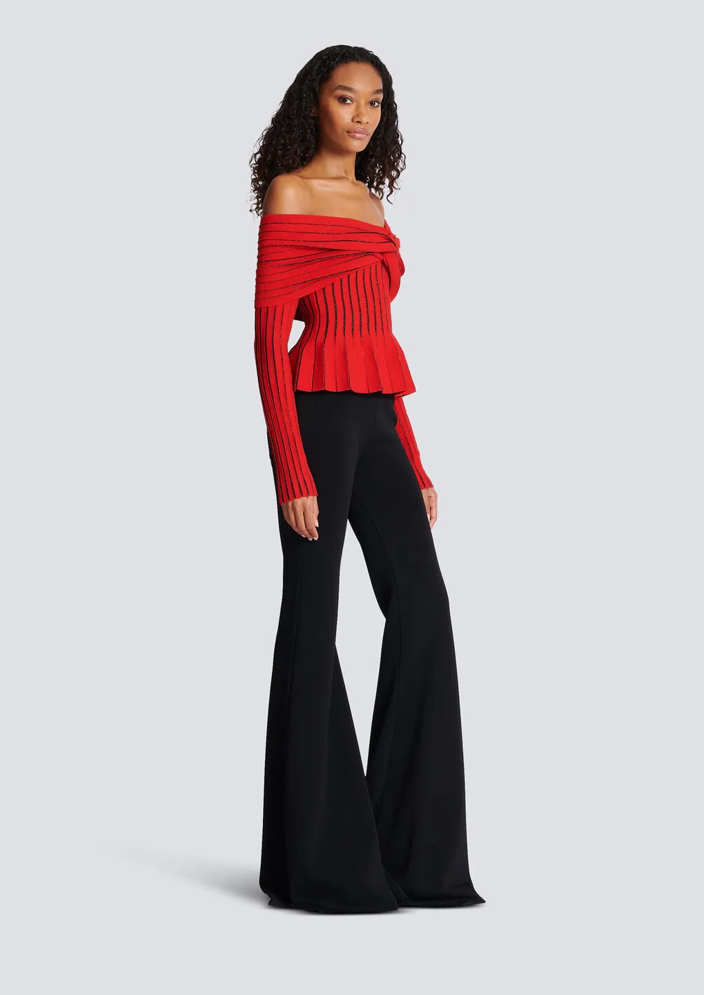 Knotted Off-The-Shoulder Top