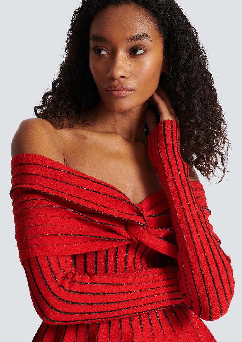 Knotted Off-The-Shoulder Top