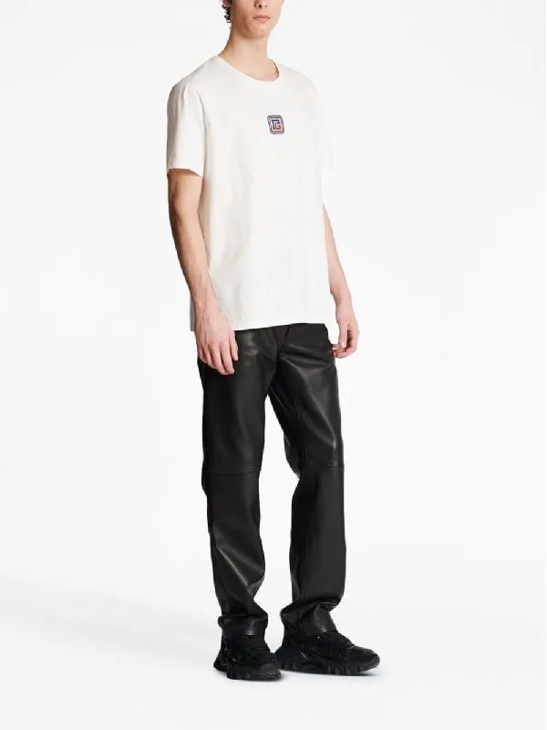 Logo Embroidered Short-Sleeved T-Shirt