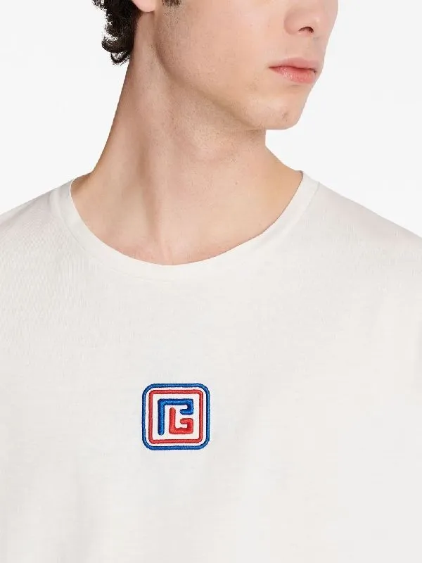 Logo Embroidered Short-Sleeved T-Shirt