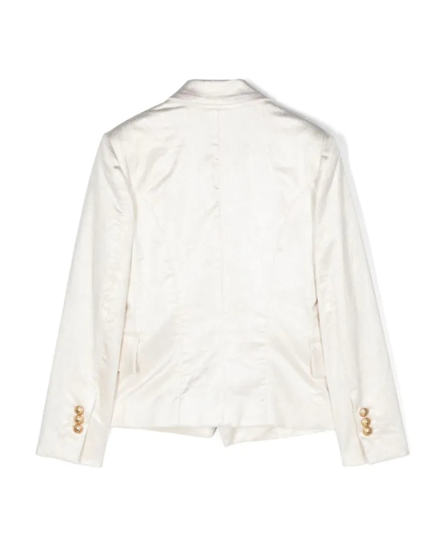 Double-Breasted Corduroy Blazer