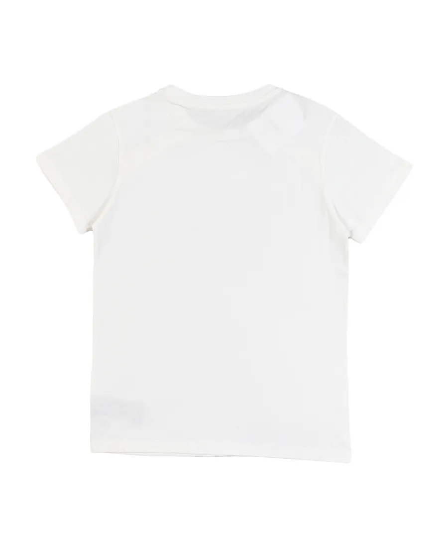 Button Embellished Crewneck T-Shirt