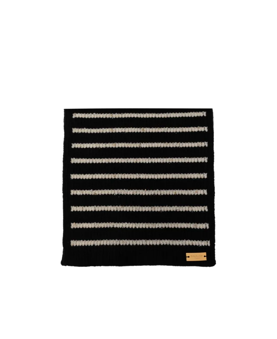 Logo Plaque Monogram Scarf