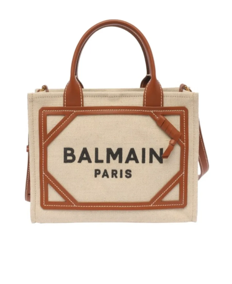 Logo Printed Top Handle Bag