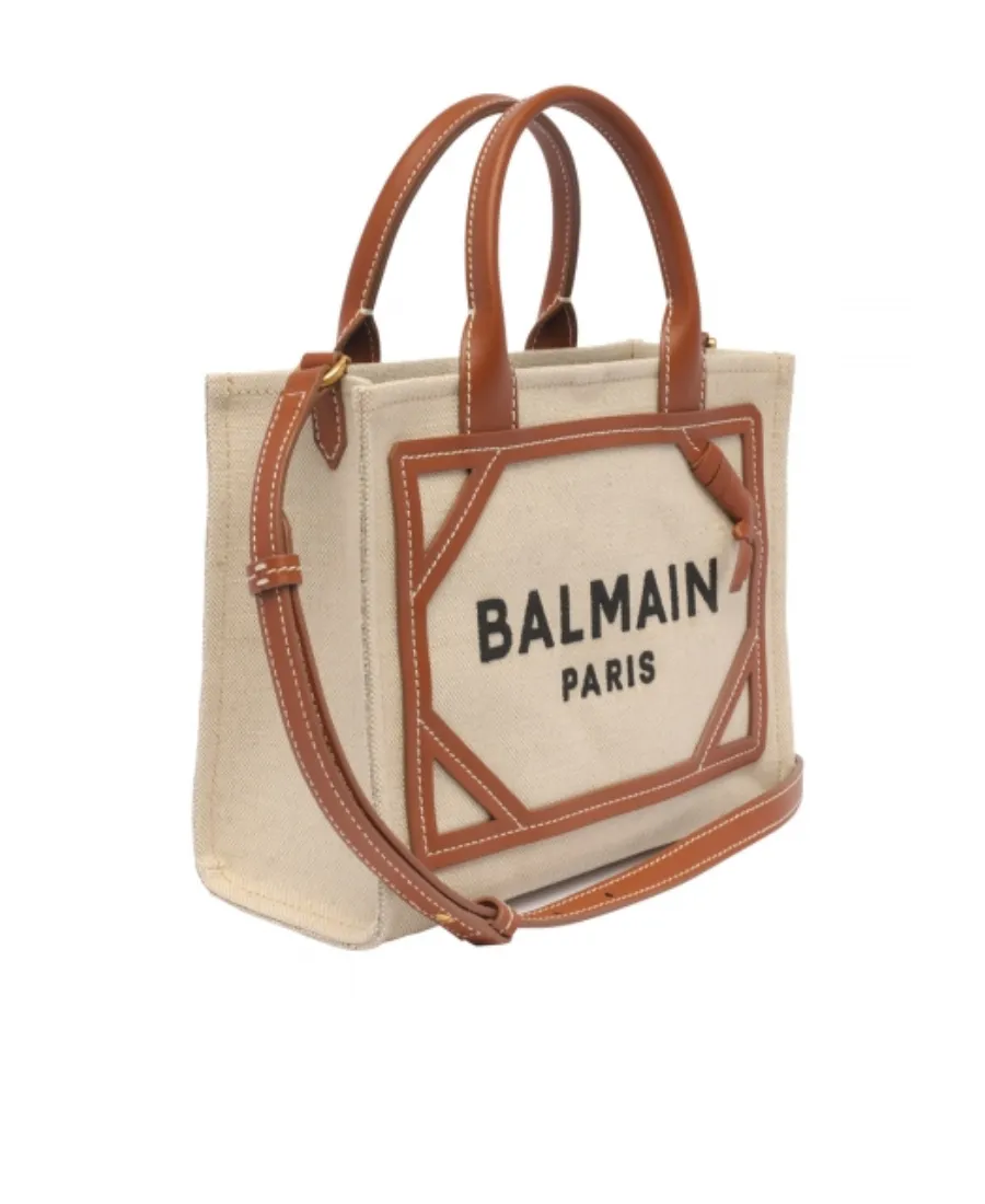 Logo Printed Top Handle Bag
