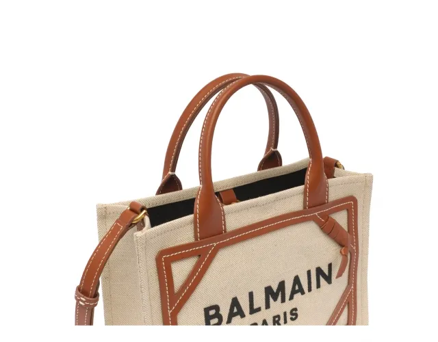 Logo Printed Top Handle Bag