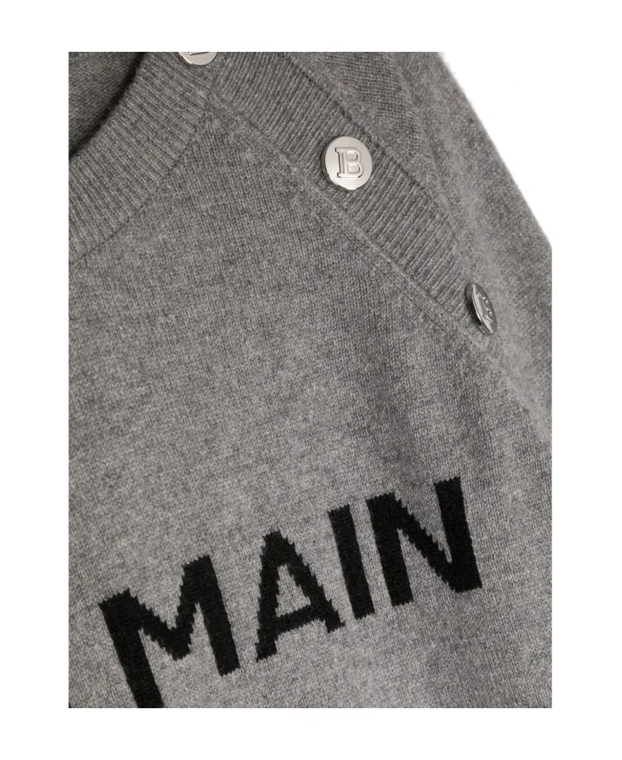 Intarsia-Knit Logo Jumper