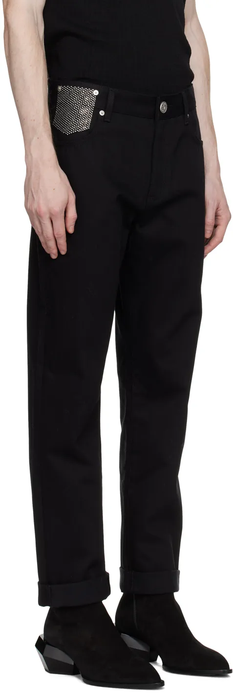 Embellished Straight Leg Jeans