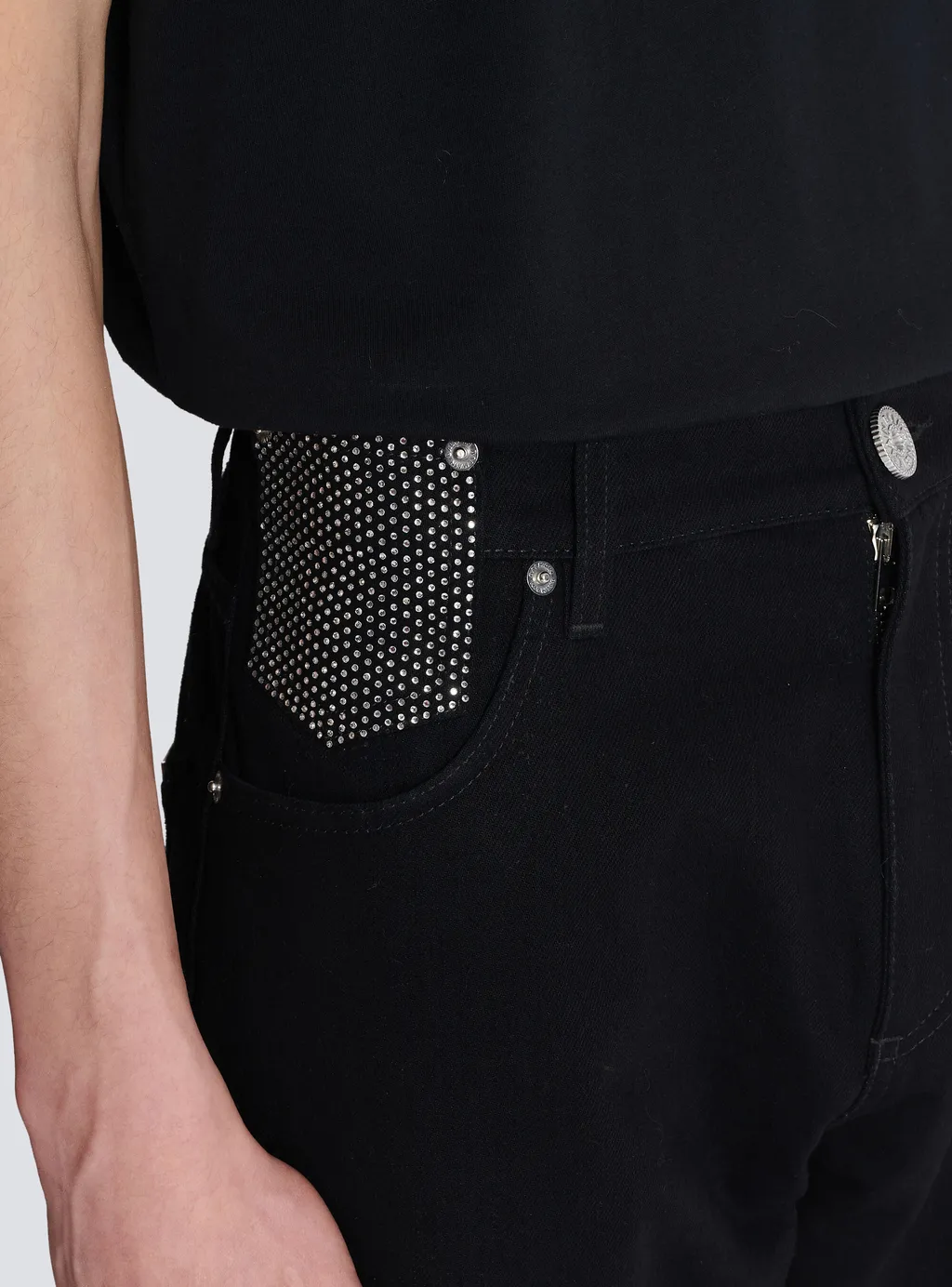 Embellished Straight Leg Jeans