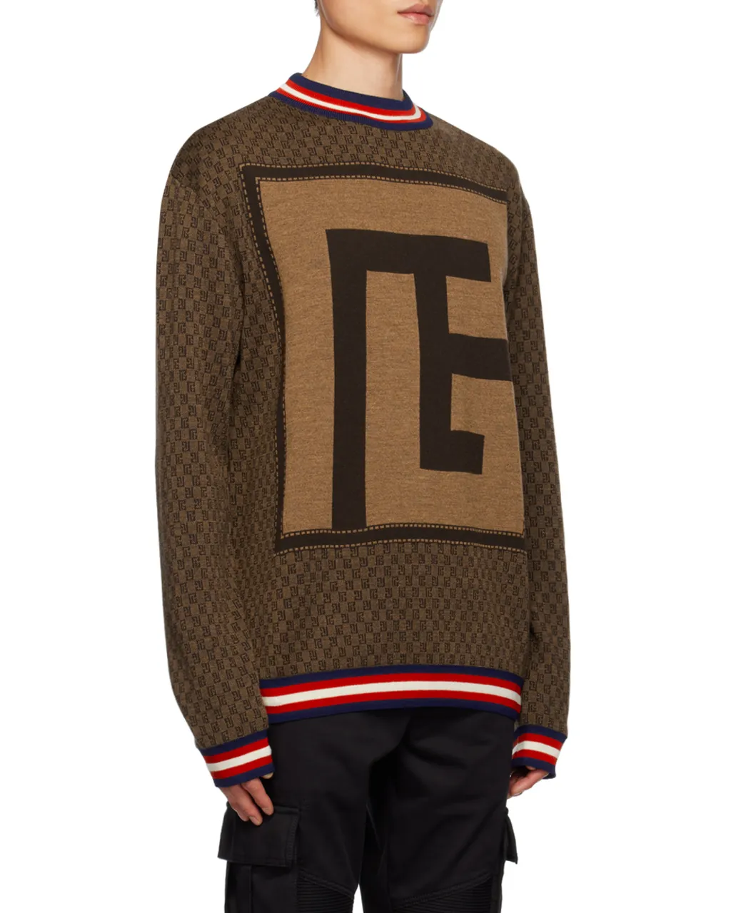 Knit Jumper With Mini Monogram