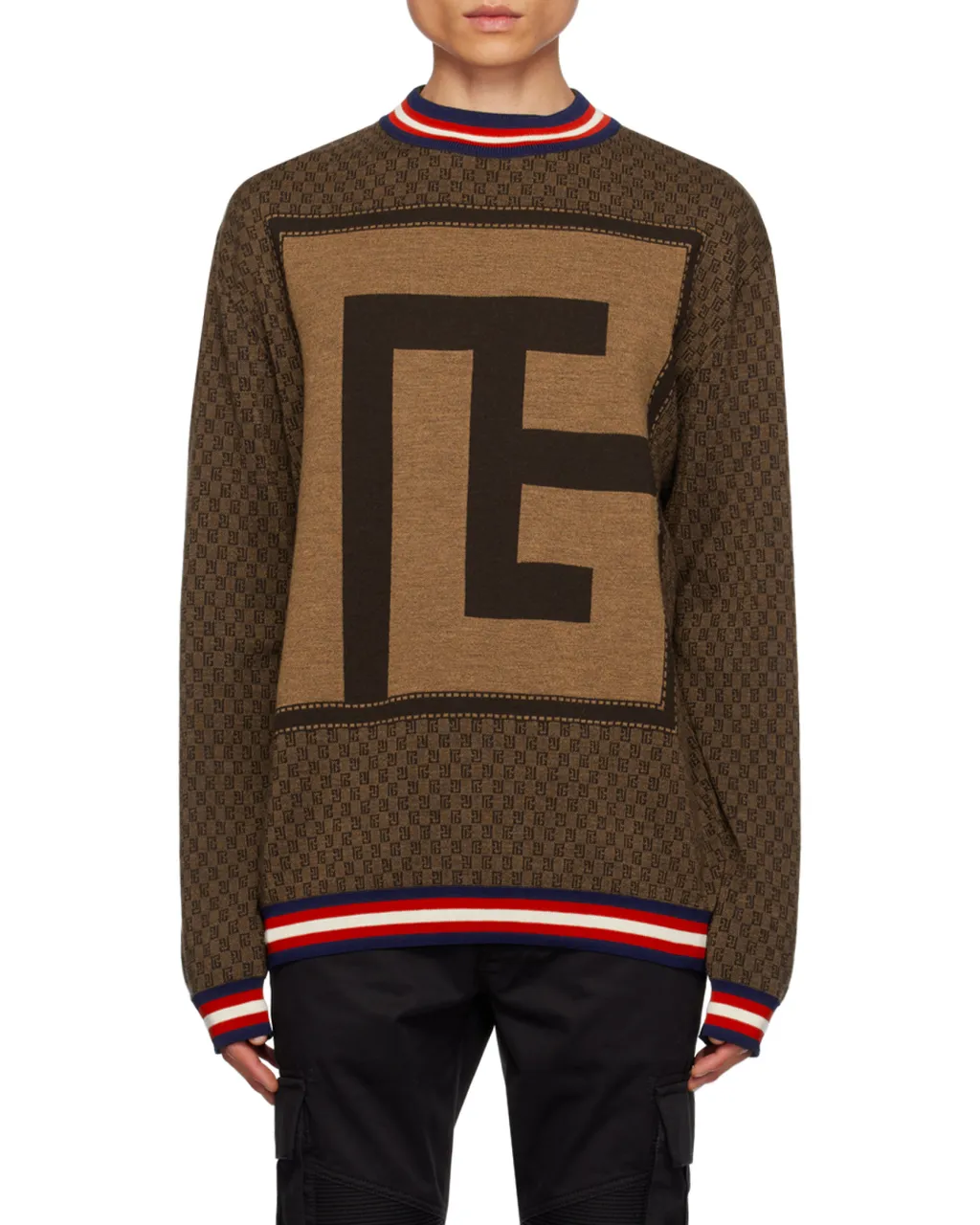 Knit Jumper With Mini Monogram