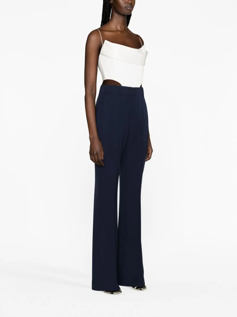 Creases Flared Trousers