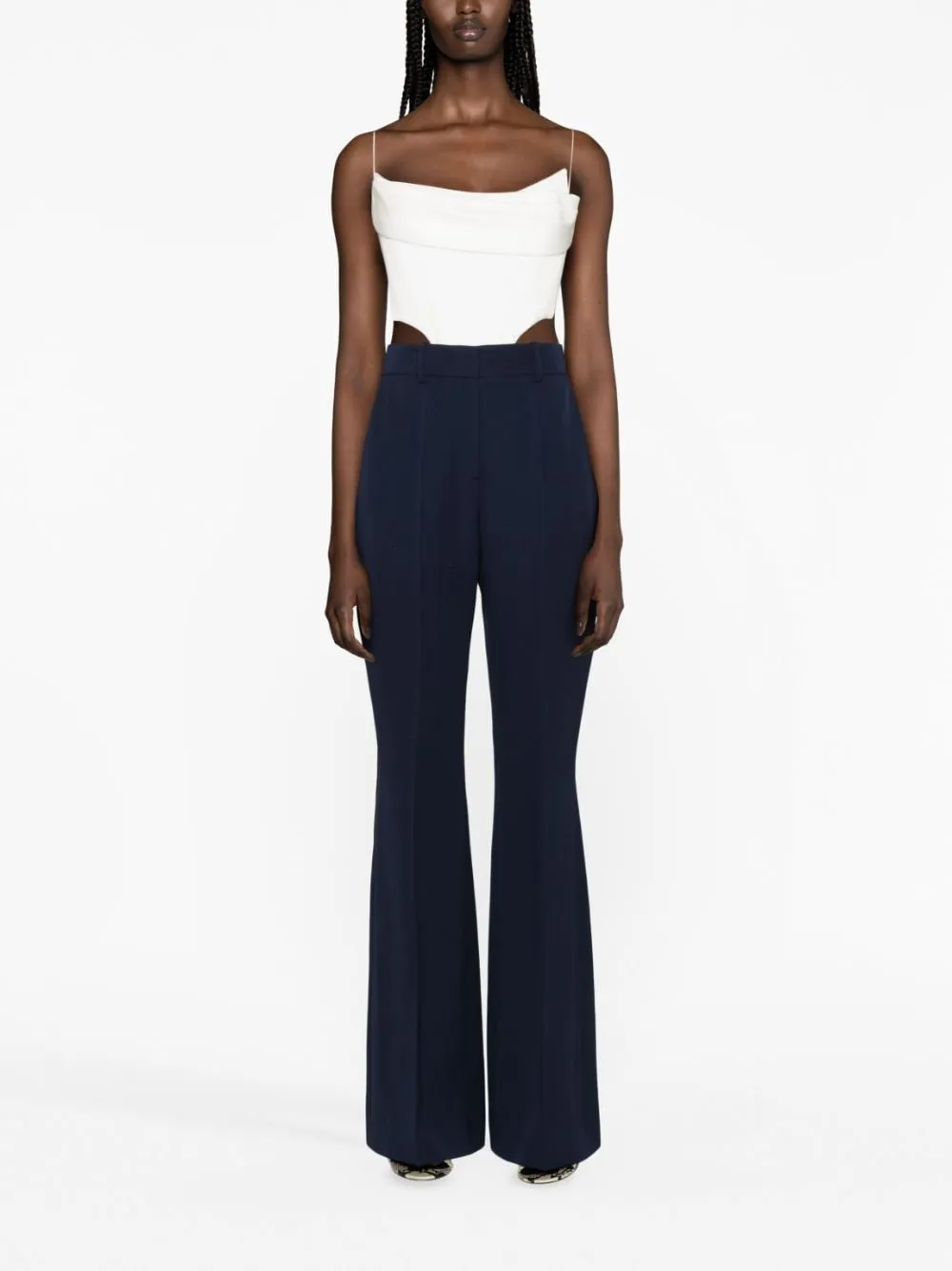 Creases Flared Trousers