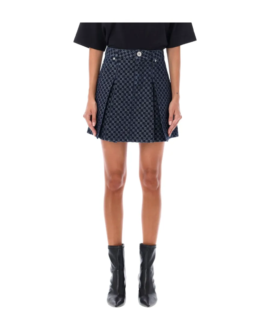 Monogram Printed Mini Skirt