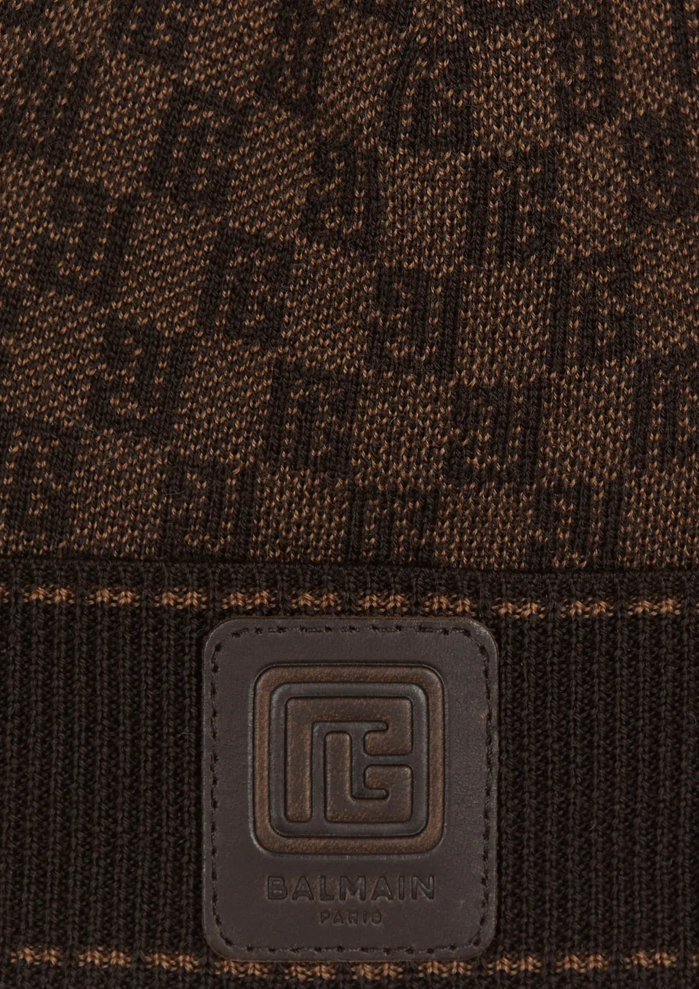 Monogrammed Jacquard Beanie