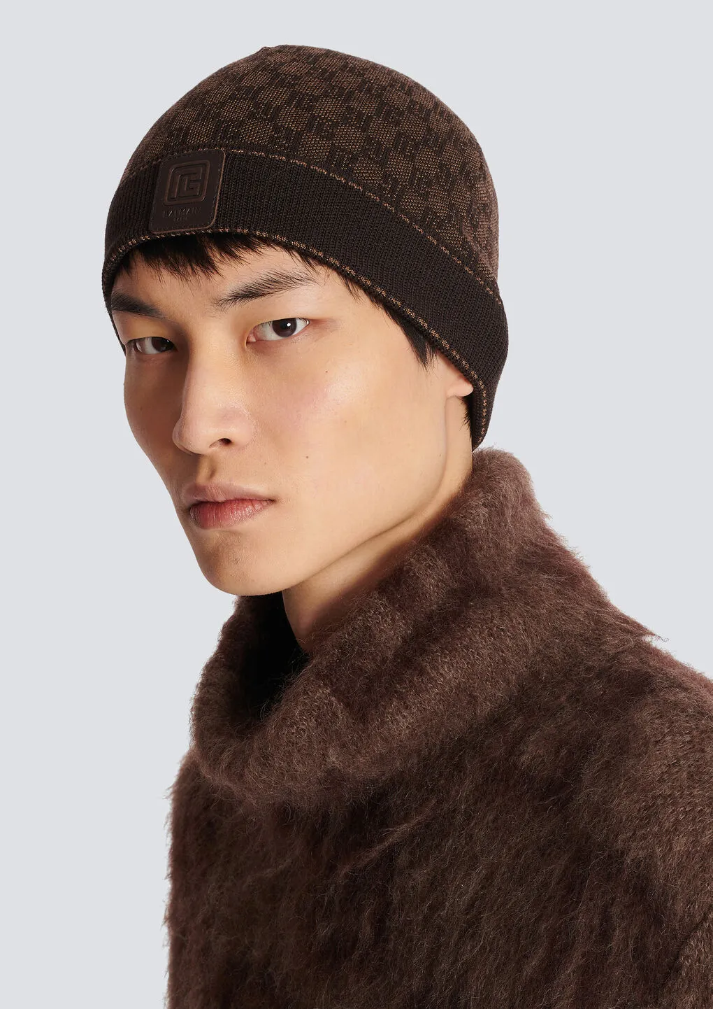 Monogrammed Jacquard Beanie