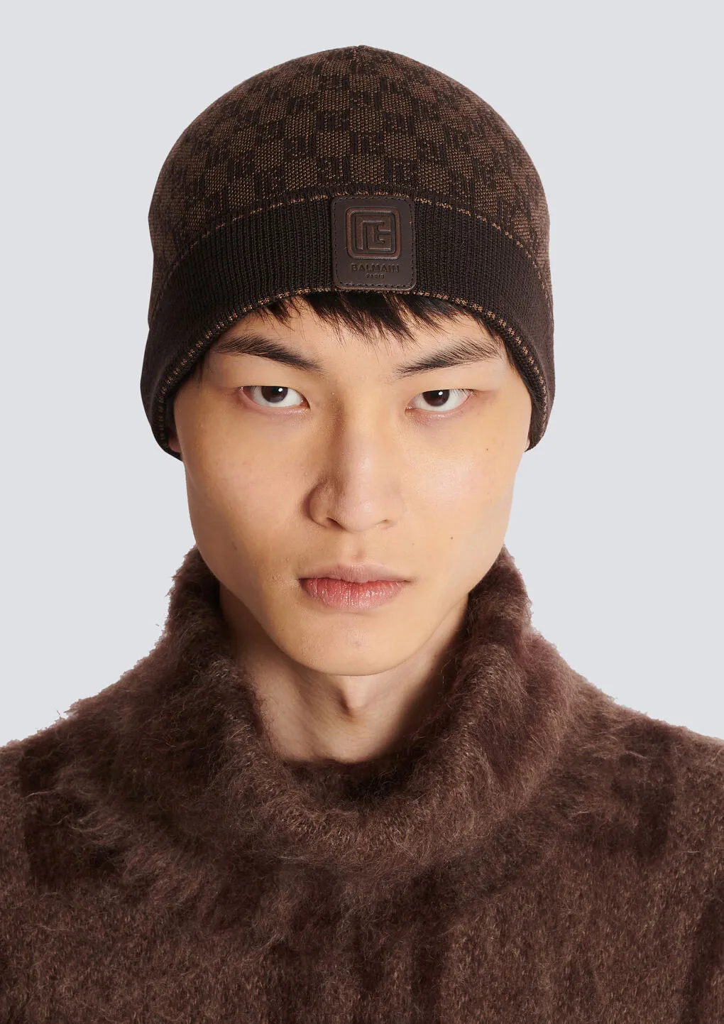 Monogrammed Jacquard Beanie