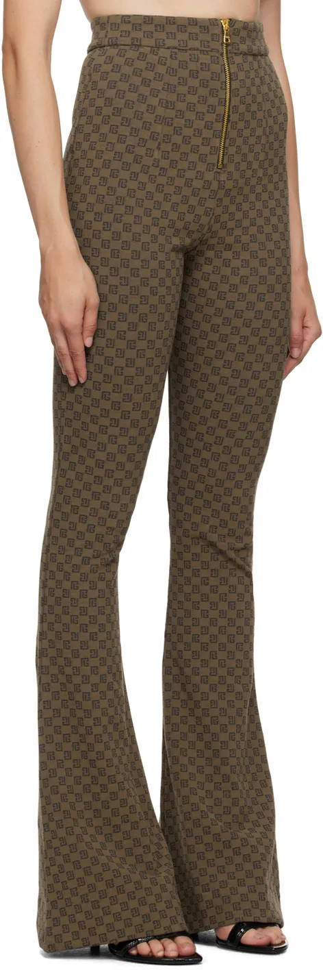 Mini Monogram Knit Trousers