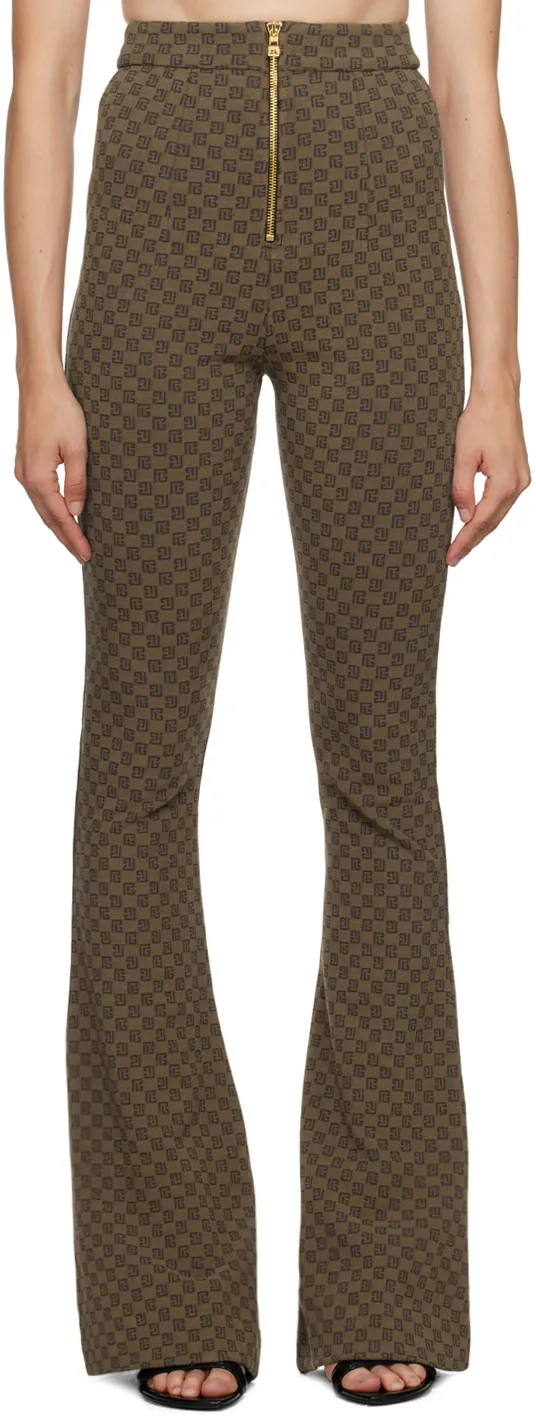 Mini Monogram Knit Trousers
