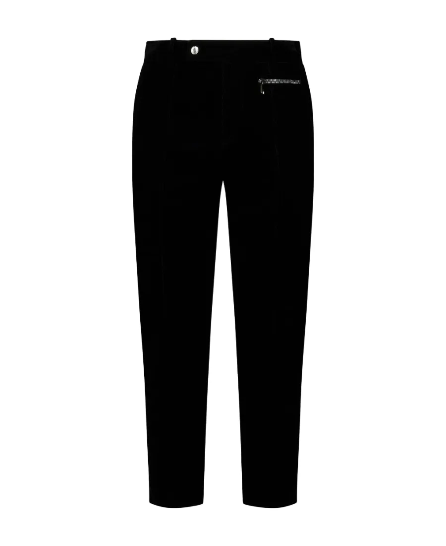 Straight Leg Cropped Trousers