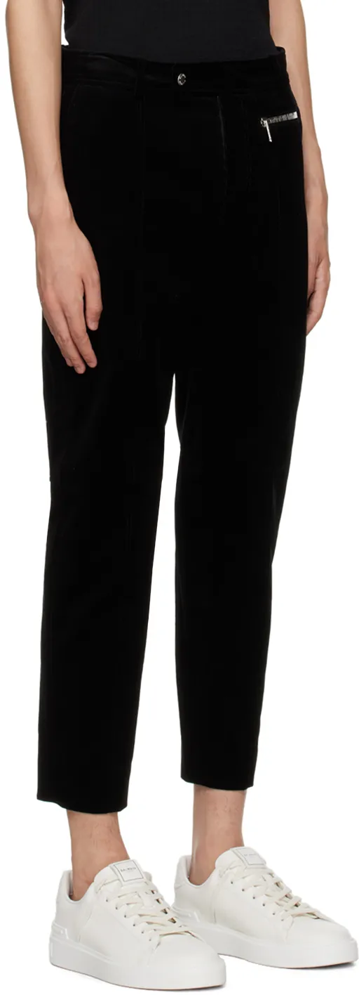 Straight Leg Cropped Trousers