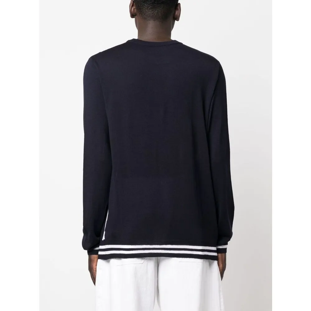 Monogram-Print Merino Wool Jumper