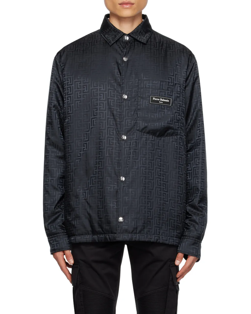 Logo Monogrammed Button-Up Shirt