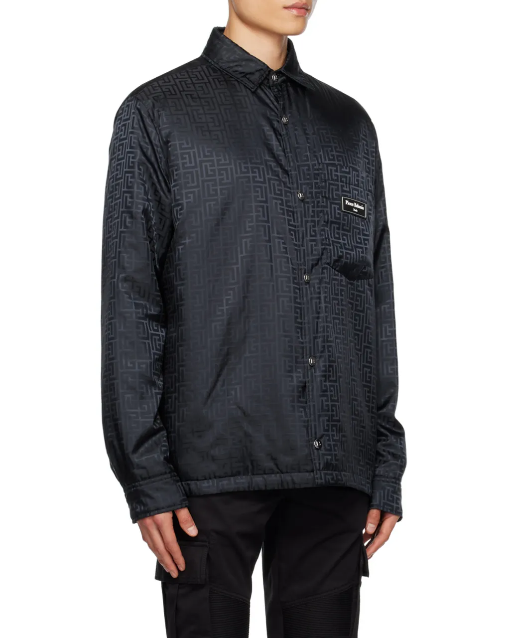 Logo Monogrammed Button-Up Shirt