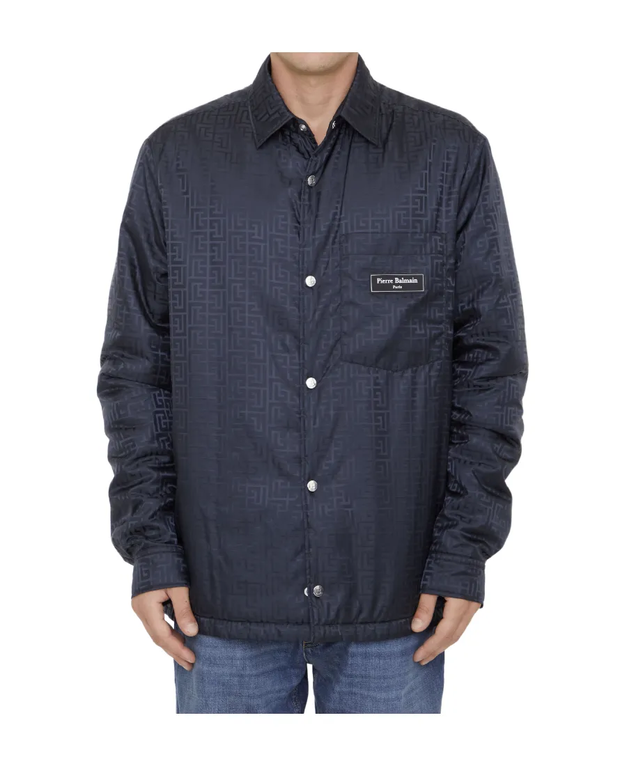 Logo Monogrammed Button-Up Shirt