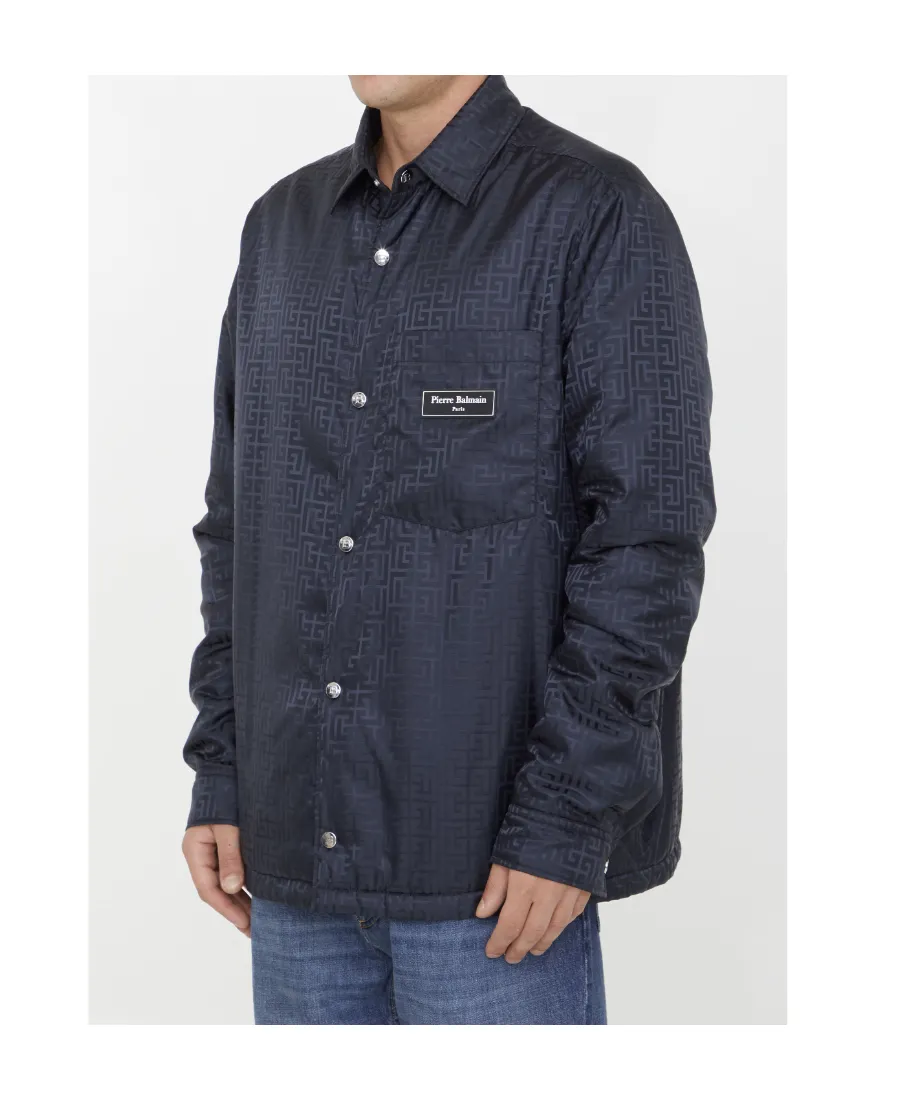 Logo Monogrammed Button-Up Shirt
