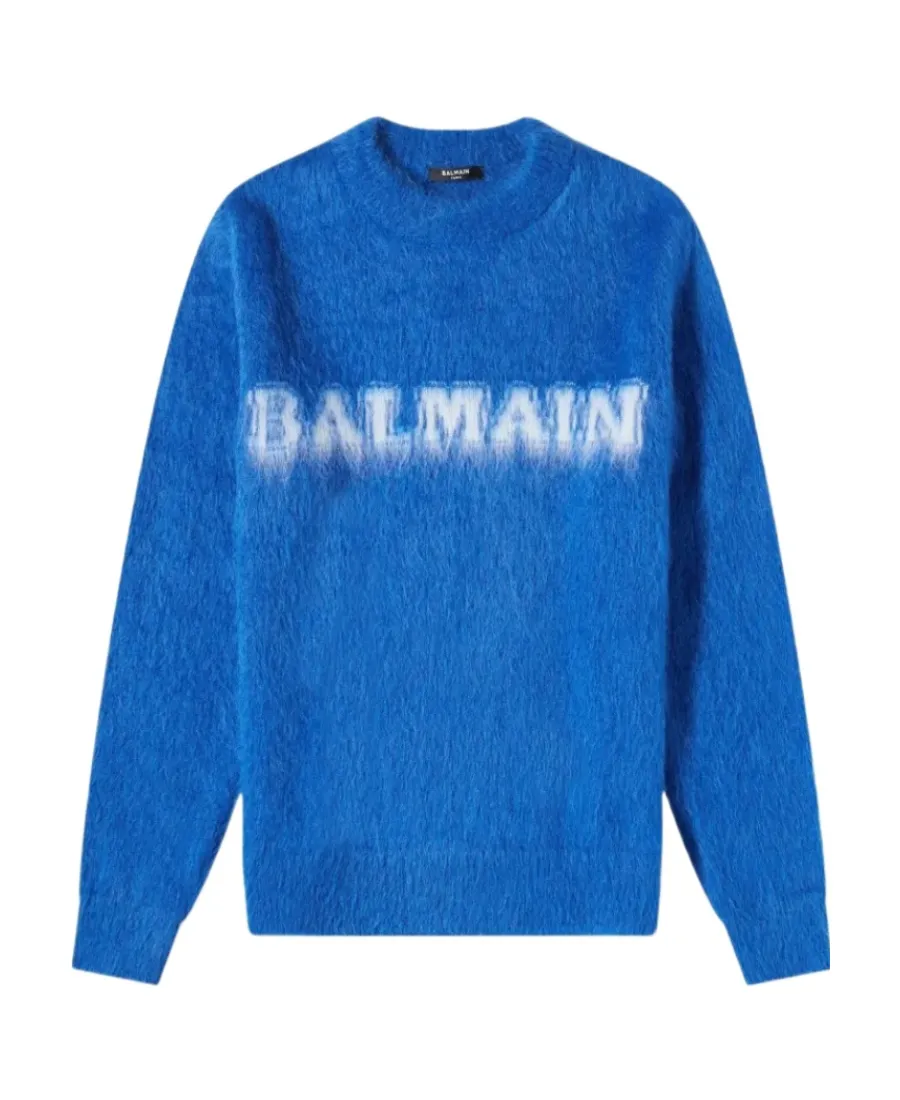 Retro Brushed Crewneck Jumper