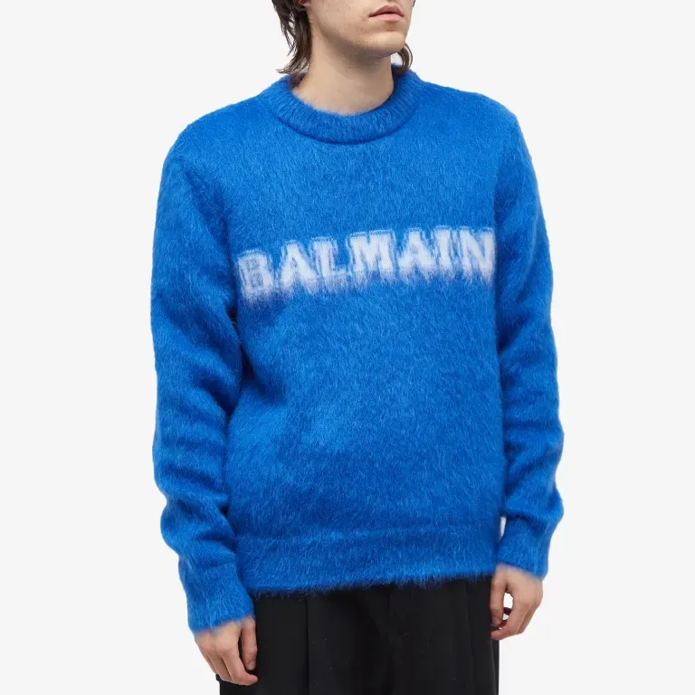 Retro Brushed Crewneck Jumper