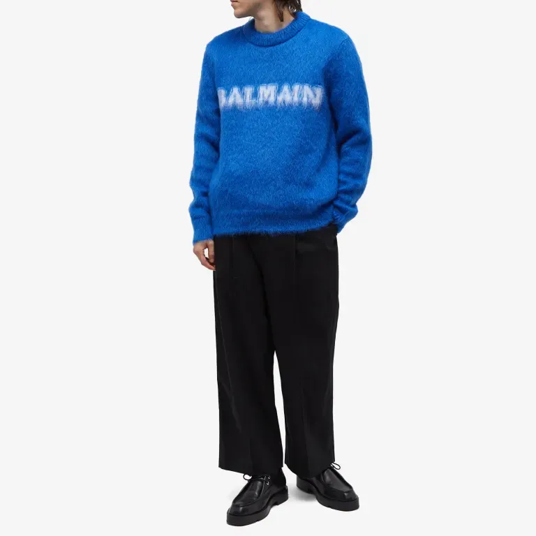 Retro Brushed Crewneck Jumper