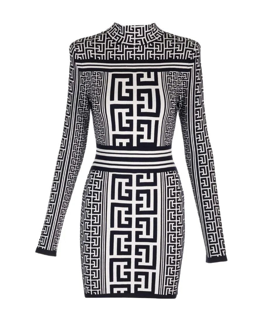 Monogram Knitted Mini Dress